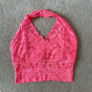 Lace Halter Bralette Dance Top